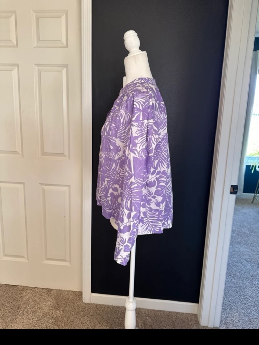 SUNDRY Palm Beach Henley in Bright Orchid size 1 or US Small - Picture 8 of 12